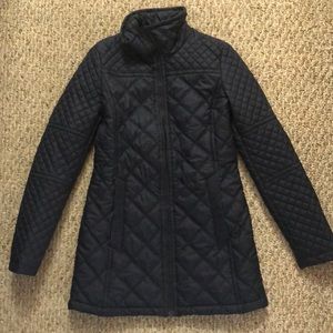 ANDREW MARC Blue quilted coat